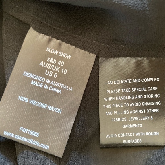 Sass and Bide Sheer Split Back Top - Picture 3 of 9